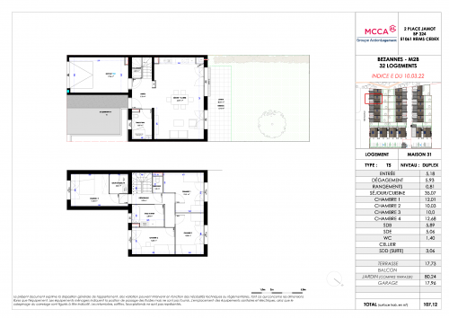 Plan de vente M31